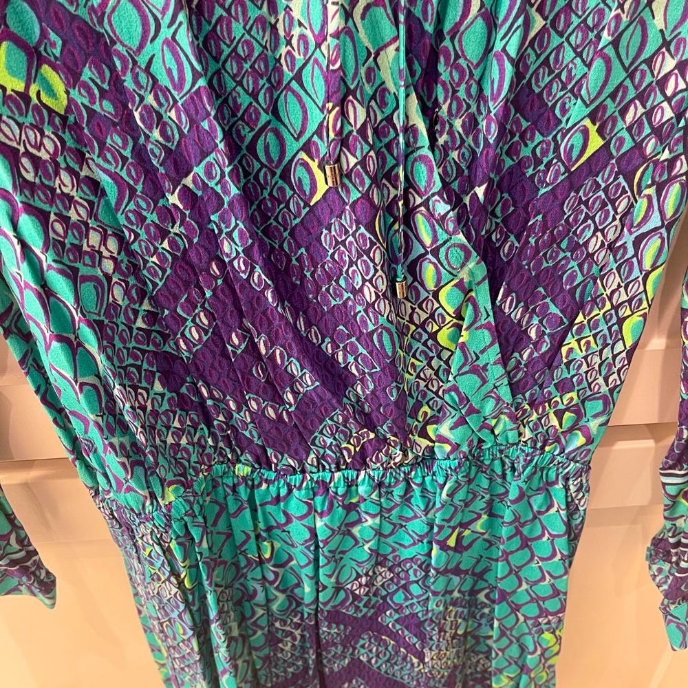 Hale Bob Size Small Colorful Snake Print Dress - image 3